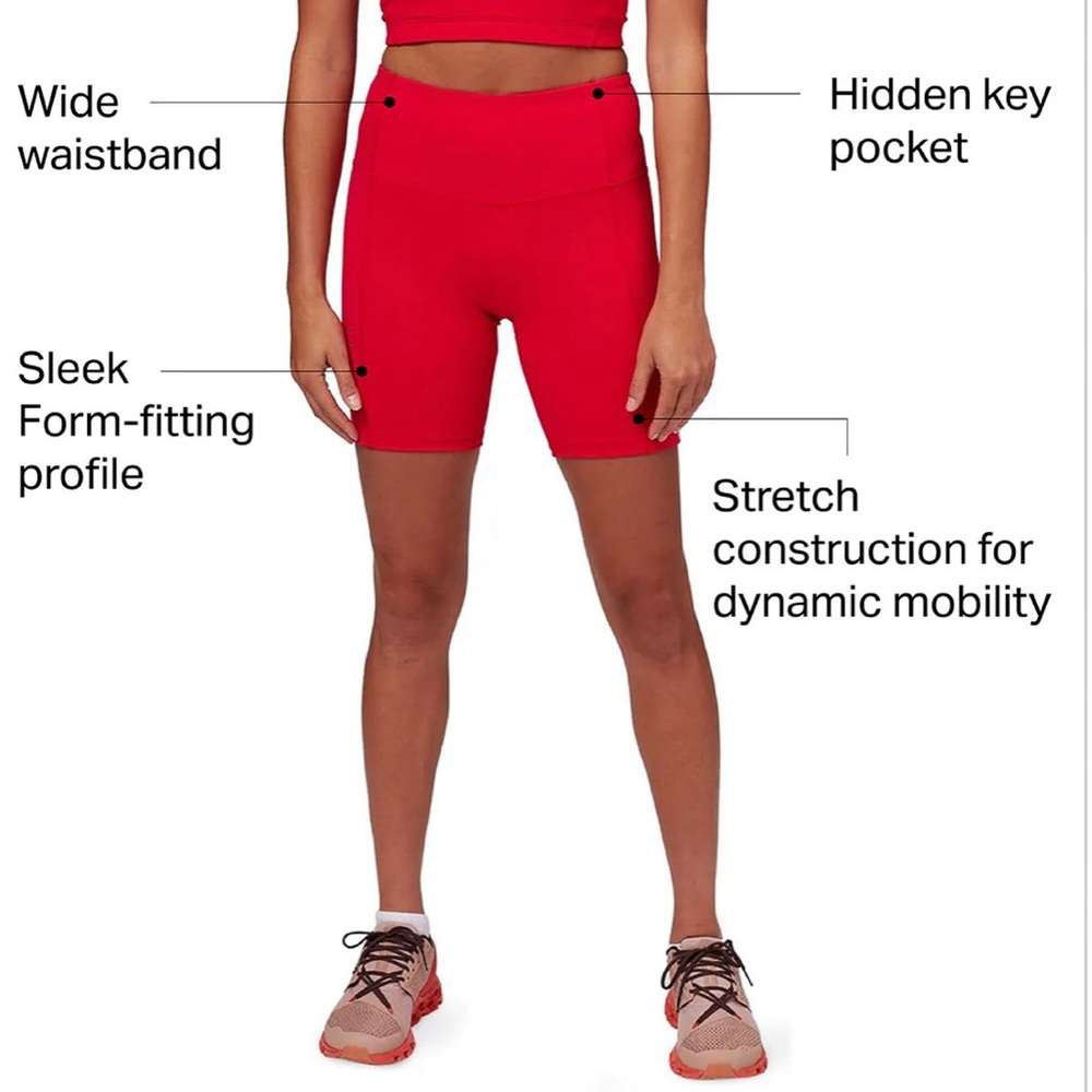 Stoic red bike short M